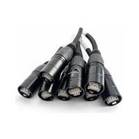 Câble Serpent RJ45 CAT6 8 Canaux avec Blindage Tressé, Longueur 30m, pour Audio Numérique, DMX, Microphones, Écrans LED, Systèmes XLR