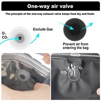 Sac de café de valve de papier d'aluminium de joint arrière sain d'OEM 250g 500g 1kg impression colorée étanche à l'humidité de conception scellable