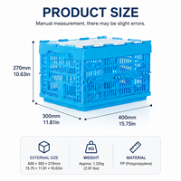 HUADING 400*300*270mm Boîte de manutention pliable en plastique maillé PP écologique, empilable et emboîtable pour la logistique