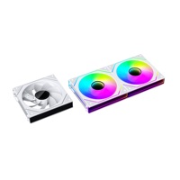 Ventilateur de refroidissement PC ARGB de style noir de 12cm pour accessoire de boîtier de processeur silencieux de châssis d'ordinateur