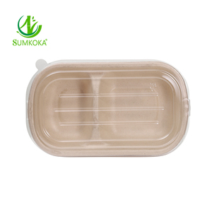 SUMKOKA Bioking Fabricantes al por mayor Degradable Fitness Ensalada Embalaje Papel Caña de azúcar Pulpa Luz Comida Desechable Fiambrera - Product Image 5