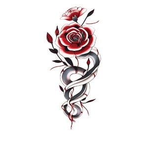 Venta al por mayor <span class=keywords><strong>de</strong></span> pegatinas <span class=keywords><strong>de</strong></span> tatuaje personalizado impermeable medio <span class=keywords><strong>brazo</strong></span> hombres mujeres Color blanco y negro flor tatuaje pegatinas <span class=keywords><strong>de</strong></span> transferencia <span class=keywords><strong>de</strong></span> agua - Product Image 3