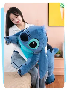 Hot Sale Original Material Large Size Blue Tumble Stitch Plush Toy Baby Stitch Thropw Pillow Gift Doll