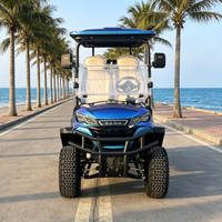 Voiture de golf électrique professionnelle 4 places au lithium 48V Rainbow en promotion – Chariot de golf tout-terrain 30-50 km/h 70-90 km d'autonomie