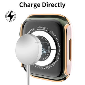 NEXVOGUE pour I <span class=keywords><strong>Watch</strong></span> Boîtier <span class=keywords><strong>45</strong></span> <span class=keywords><strong>mm</strong></span> Couleur noire Couverture diamant de luxe I <span class=keywords><strong>Watch</strong></span> ultra 49 <span class=keywords><strong>mm</strong></span> Protecteur - Product Image 4