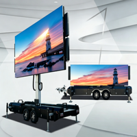 Écran LED mobile Jode Outdoor Trailer P3.91, écran couleur, panneau publicitaire mobile, camions, grande signalisation numérique avec remorque