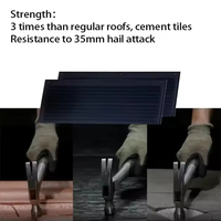 Ip68 Protection toit domestique silicium monocristallin panneau solaire tout noir Bipv tuile solaire