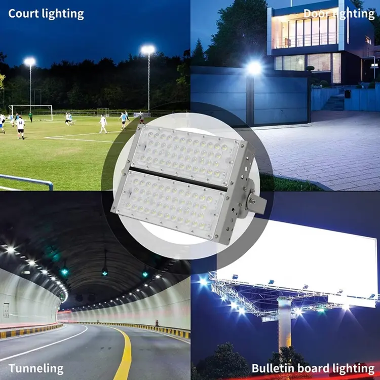 Aoruitai ไฟส่องสว่างในสนามกีฬา LED 100W 200W 300W 400W 500W 600W ฟลัดไลท์