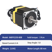 Contrôleur hybride EMTECH haute efficacité 86BYG250-80B en boucle fermée Nema34 1,8 degré DC 60V certifié CE ROHS pour machine CNC