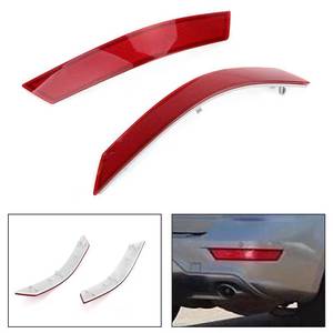 Mercedes-Benz ML-Class W164 Rear Bumper Reflectors Red <b>ABS</b> 1648200374 1648200474 - Product Image 2