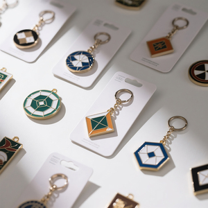 Custom Soft Enamel Zinc Alloy Key Rings with Jump Ring for Fundraising Souvenirs - Product Image 2