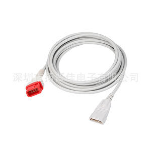 Compatible 10 Pin Invasive Pressure Sensor <b>Adapter</b> Cable For Abbott B Braun Uta Medical Devices PVC Material <b>Plug</b> In Connector - Product Image 4