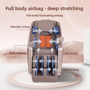 家庭用電動インテリジェントSLトラック無重力エアプレッシャーマッサージアームチェア3D回転マッサージチェア - Product Image 3