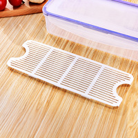 Boîte de rangement des aliments multi-usages Offre Spéciale avec grille d'égouttage bac à fruits et légumes empilable boîte de conservation des aliments frais de cuisine pour réfrigérateur