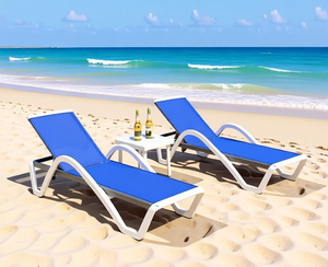 Ensemble <span class=keywords><strong>de</strong></span> chaises longues <span class=keywords><strong>de</strong></span> jardin modernes, empilables, réglables en forme <span class=keywords><strong>de</strong></span> S, pour la vente en ligne, très demandées et économiques - Product Image 1