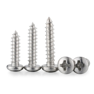 Padella in acciaio inossidabile M3 autofilettante <span class=keywords><strong>a</strong></span> testa piatta haiziano 25mm testa Phillips potenza <span class=keywords><strong>vite</strong></span> di zinco Guangzhou Set auto rubinetto e canna - Product Image 1