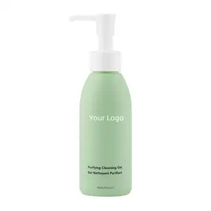 Private Label Organic Natural Acne Treatment Face Wash Cleansing Gel