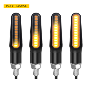 2025 새로운 오토바이 LED 턴 라이트-M8/M10 핏, DIY 앰버/화이트/레드-스마트 호환, 글로벌 자전거 브랜드를 위한 친환경 - Product Image 5