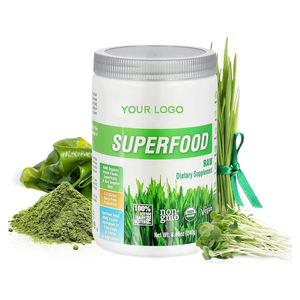 Oem odm אורגני אבקת סופר ירוק להגביר את האנרגיה בריאות תוספי צמחים ירוקים אבקה מעורבת - Product Image 1
