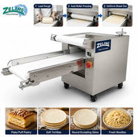 Machine automatique de pressage de pâte 350mm/500mm, machine commerciale de pétrissage, de pressage et de pliage de pâte pour l'industrie de la boulangerie avec certification CE