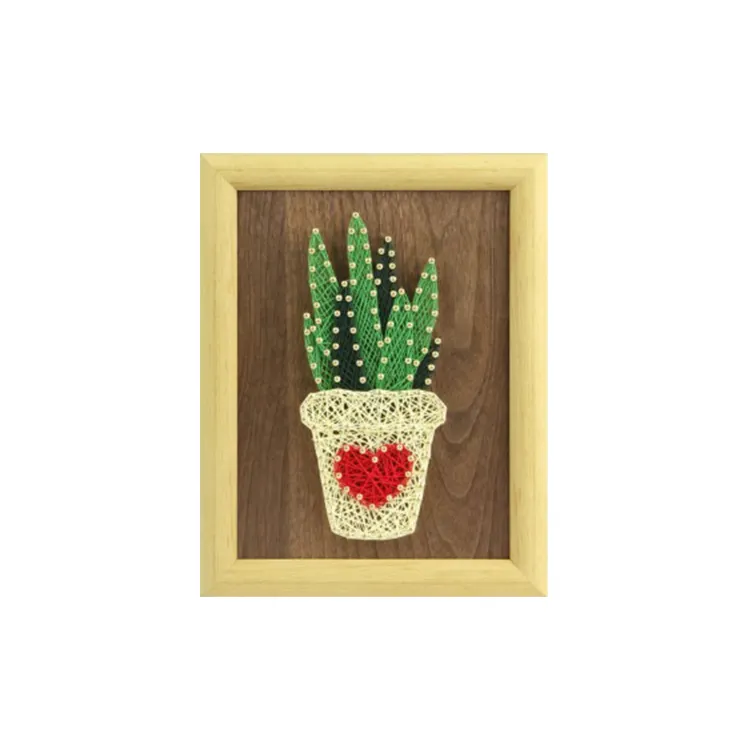 Wholesale Plants Yarn Painting DIY String Art Kits for Adults