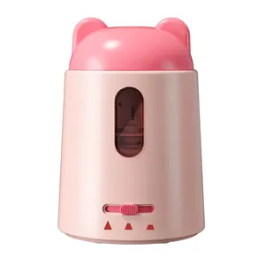 Portable Pink Automatic Pencil Sharpener Battery Insertion Operated Powered Electric Pencil Sharpeners For Kids School