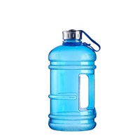 Bouteille d'eau de 2,2 L (demi-gallon) avec marquage gradué, contenant avec poignée, bouteille de camping, grande capacité, bouteille d'eau de sport, 74 oz