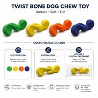 Jouet interactif pour chien en bois, distributeur de friandises à alimentation lente, anti-fuite, couineur, mignon, élégant, durable, pour l'entraînement et la réduction de l'ennui