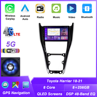 Autoradio Android Car-play pour Toyota Harrier 2018-2021 2 DIN Stéréo GPS Navigation Multimédia Lecteur Vidéo