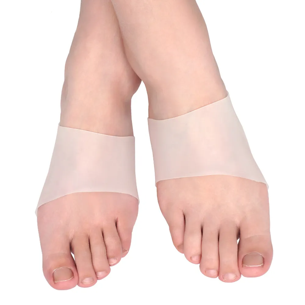 थोक 1 जोड़ी सिलिकॉन जेल नरम कट्टर का समर्थन करता है Insoles पैड फ्लैट पैर तल Fasciitis दर्द से राहत के लिए जूता पैड