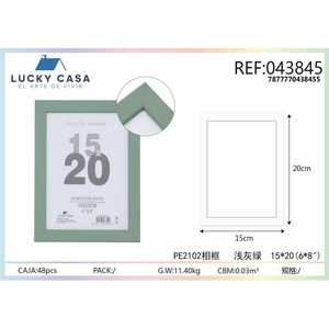 Design elegante 15x20cm cornice cornice in plastica cornice decorativa per casa ufficio A4 magnete Logo personalizzato incluso - Product Image 1