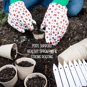 Pots de <span class=keywords><strong>fleurs</strong></span> ronds en papier biodégradable, compostables, jetables, pour plantes, 8*8cm, usage domestique et jardinage, non enduits - Product Image 3