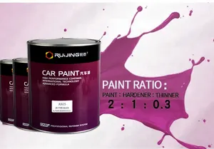 1K Auto Transparent Red Brilliant Glossy Coating Paint Body Repair Car Paint