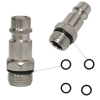 Ensemble de raccords rapides 1/4 pouce, embouts de tuyau d'air solides, broches rotatives, embouts de tuyau d'air, raccords pour pièces pneumatiques de compresseur