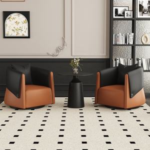 Canapé de détente individuel de luxe moderne - Cuir écologique et durable pour hôtels, centres commerciaux, bureaux et salles d'attente commerciales - Product Image 1