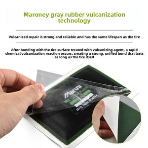 Patch de réparation universel en caoutchouc pour pneus radiaux sans chambre à air et pneus diagonaux, importé du Japon par Maruni, pour voitures et camions, avec agent de vulcanisation à froid - Product Image 4