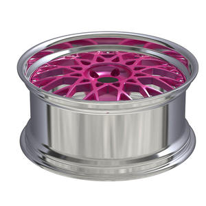 Rines Deportivos de 2 Piezas en Rosa Caramelo, Forjados, de 18, 20, 22 y 24 Pulgadas, con Borde Pulido y Diseño de Malla Profunda, para BMW y <span class=keywords><strong>Mercedes</strong></span>, Personalizados de Alto Rendimiento - Product Image 3
