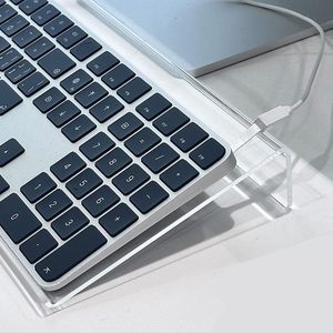 Dễ dàng Ergonomic gõ bàn phím máy tính đứng nghiêng PC Bàn phím đứng Riser Acrylic Bàn phím Riser chủ - Product Image 4