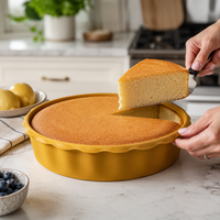 Moule à gâteau en silicone flexible antiadhésif personnalisé OEM, qualité alimentaire, facile à démouler, résistant à la chaleur, distribution uniforme de la chaleur