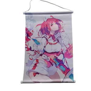 Affiche promotionnelle en tissu personnalisée japon Anime bannières suspendues affiche de défilement mural en tissu