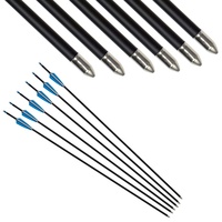Flèches de chasse en carbone pour tir à l'arc, 12 pièces, en plastique, de la marque Old Mountain