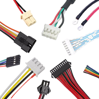 كابلات مسطحة وحزم أسلاك بعزل PVC ومقاومة للماء IP67، موصلات JST ZH PH EH XH بطول 300 مم، 2/3/4/5/6 دبابيس، 50 موصل إلكتروني