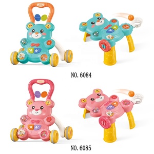 Bao Han <span class=keywords><strong>Trotteur</strong></span> musical éducatif 2-en-1 en plastique à motif de dessin animé pour bébé, vente en gros - Product Image 2