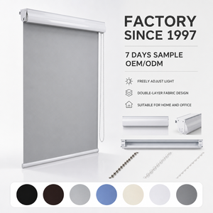 Persianas Enrollables de Estilo Uniforme con Apertura Manual, 100% Opacas, Funcionamiento Suave, para Ventanas de Dormitorios y Hoteles, 30 Años de Experiencia OEM - Product Image 1