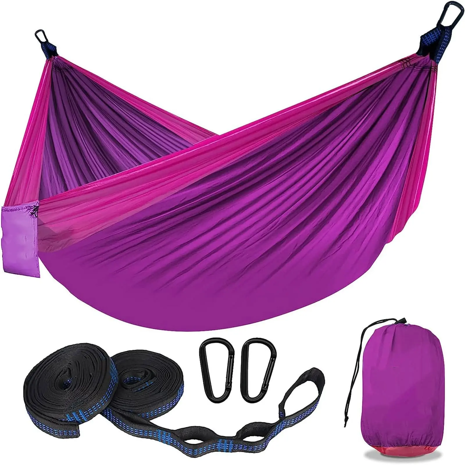 Longsen - Guarda-chuva portátil para acampamento, rede de nylon/hamok/hamak/amarra com alça para árvore, ideal para uso ao ar livre