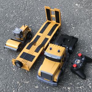Traktor teknik RC dengan suara dan lampu, 2.4Ghz Remote Control truk datar dengan rol jalan <span class=keywords><strong>R</strong></span>/<span class=keywords><strong>C</strong></span> mainan kendaraan konstruksi - Product Image 5