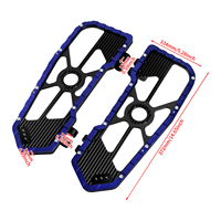 Planches de sol CNC pour motos Harley Touring 1986 et plus récentes, Trike Softail FLD 2012-2016, en aluminium anodisé, 6 couleurs, paire