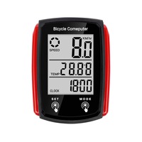 Compteur de vitesse étanche à écran tactile CNC pour vélo, ordinateur de cyclisme lumineux avec affichage de la température, version anglaise filaire, rétroéclairage, odomètre