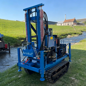 Impianto di Perforazione Idraulica Cingolato Compatto 2025 Più Venduto per Pozzi d'Acqua 150m 200m, 30hp con Componenti Principali del Motore - Product Image 1