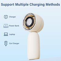 Nouvelle turbine à grande vitesse ventilateur d'affichage numérique portable Camping violent sèche-cheveux extérieur Mini ventilateur de charge à énergie éolienne élevée